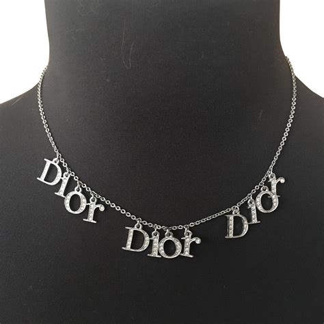 chaine en argent dior|dior collier femme de luxe.